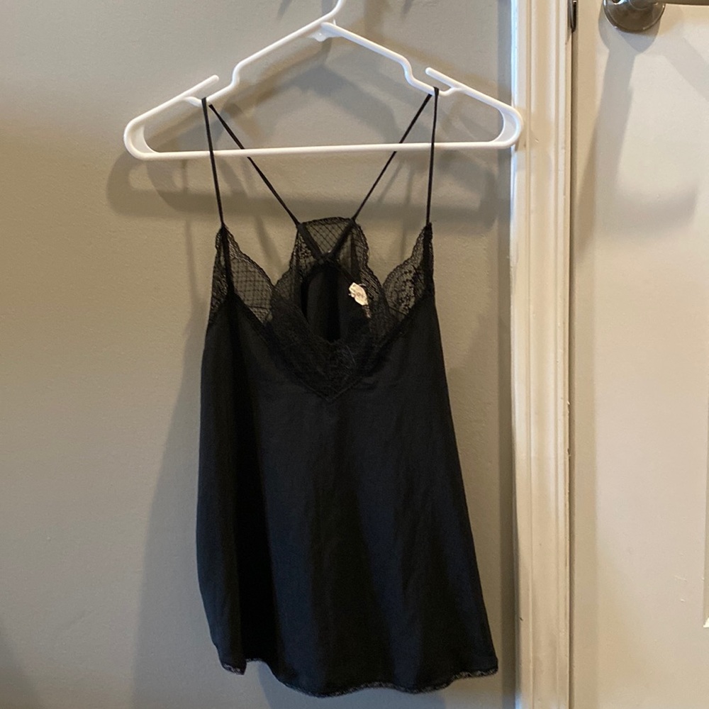 Black tank top